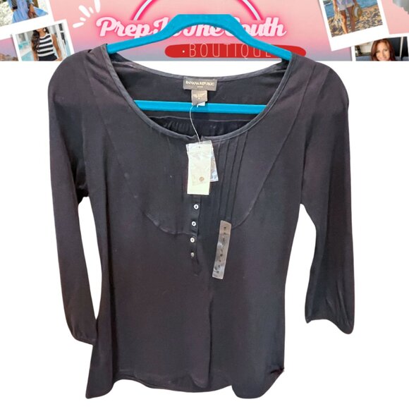 🖤 Banana Republic Pintuck Button-Down Shirt | Size S | NWT 🖤 - Picture 1 of 8